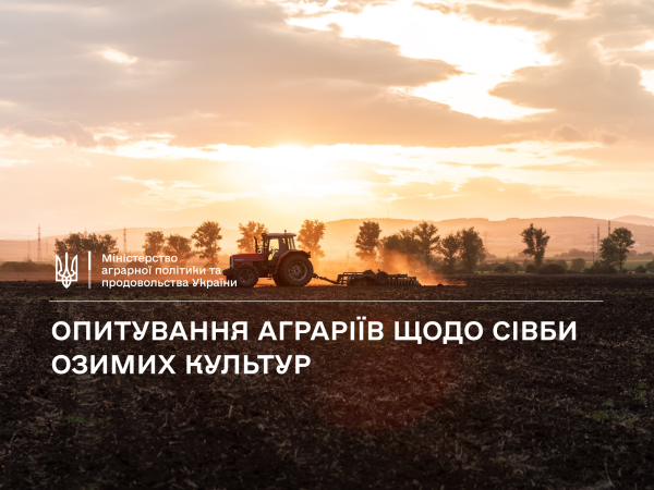 Мінагрополітики оцінює обсяги посівів озимих культур