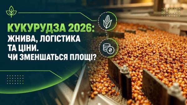 Логістика, ціни та врожайність: кукурудза зіткнеться з викликами у 2026 році